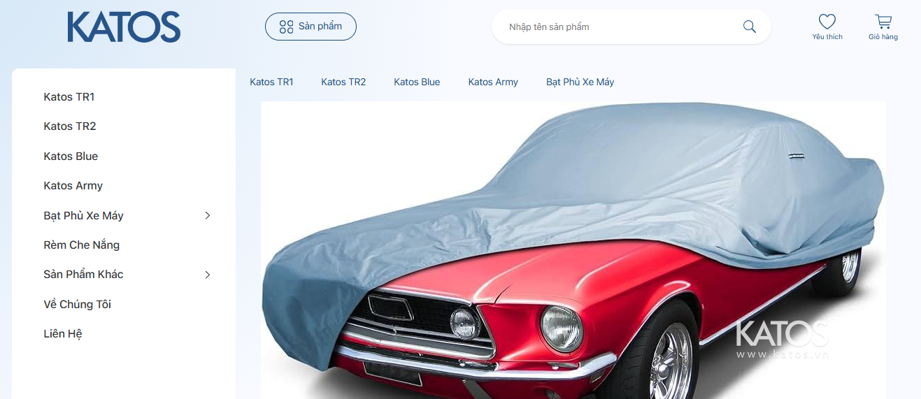 mua bạt phủ xe &ocirc; t&ocirc; katos